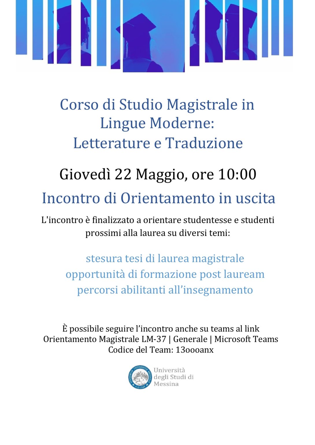 locandina incontro orientamento in uscita
